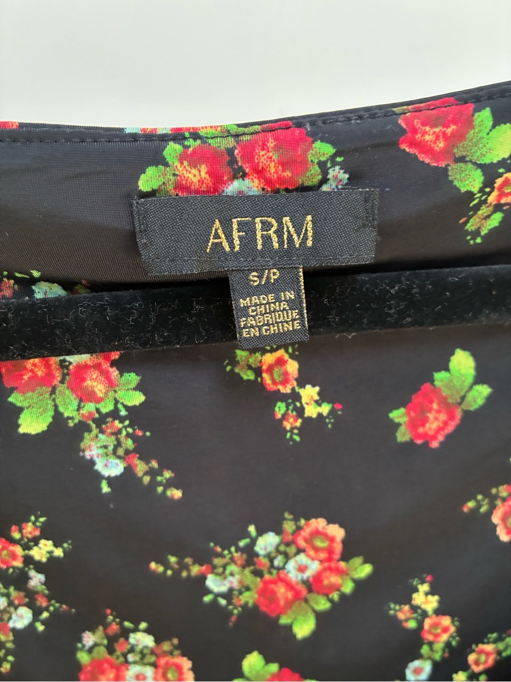 AFRM Floral Ruched Long Sleeve Top - Picture 7 of 8